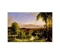 SEIBES Thomas Cole View on The Catskill-Early Autumn Giclee Paper Poster Bright Clear Reproduction Artworks Canvas Room Aesthetic Wall Art Prints Home Modern Decor Unframe 16x24inch(40x60cm)