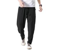 Seidarise Men's Joggers Sweatpants Harem Jogger Pant Long Sports Pants, S-black, Medium