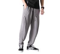 Seidarise Men's Joggers Sweatpants Harem Jogger Pant Long Sports Pants, S-grey, Medium