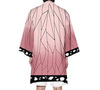 Seidarise Men's Long Kimono Cardigan Jacket Japanese Style Flying Crane Seven Sleeves Open Front Coat - - S