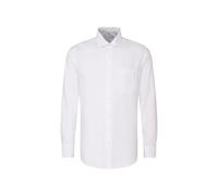 Seidensticker Men's Business Shirt - Regular fit - Easy-Iron - Kent Collar - Long Sleeve - 100% Cotton White