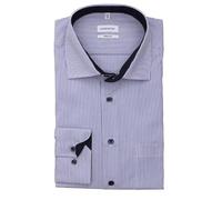 Seidensticker Men's Business Shirt - Regular fit - Non-Iron - Kent Collar - Long Sleeve - 100% Cotton Blue