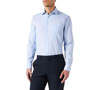 Seidensticker Men's Business Shirt - Regular fit - Non-Iron - Kent Collar - Long Sleeve - 100% Cotton Hellblau
