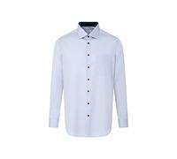 Seidensticker Men's Business Shirt - Regular fit - Non-Iron - Kent Collar - Long Sleeve - 100% Cotton Hellblau