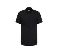Seidensticker Men's Business Shirt - Regular fit - Non-Iron - Kent Collar - Short Sleeves - 100% Cotton