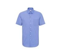 Seidensticker Men's Business Shirt - Regular fit - Non-Iron - Kent Collar - Short Sleeves - 100% Cotton