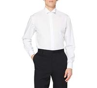 Seidensticker men's business shirt - shaped fit - non-iron - flap collar - long sleeves - turn-up cuffs - 100% cotton