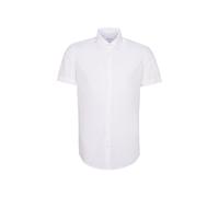 Seidensticker men's business shirt - shaped fit - non-iron - Kent collar - short sleeves - 100% cotton