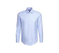 Seidensticker Men's Business Shirt - Slim fit - Non-Iron - Kent Collar - Long Sleeve - 100% Cotton Blue