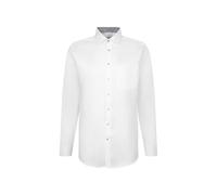 Seidensticker Men's Comfort Fit Langarm Business Hemd Shirt, White, 46 Tall