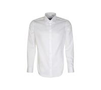 Seidensticker Men's Extra Slim Fit Long Sleeve Business Shirt, White, 15.5