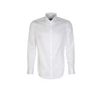 Seidensticker Men's Extra Slim Fit Long Sleeve Business Shirt, White, 17