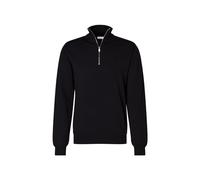 Seidensticker Men's Merino Pullover with Zip Sweater, Blue, M