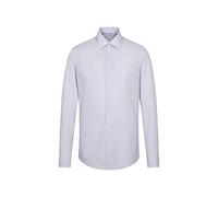 Seidensticker Men's Non-iron Poplin Business Shirt in Slim with Kent-Collar Shirt,Blue (Hellblau 11),42