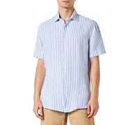 Seidensticker Men's Shaped fit Short-Sleeved Shirt, Blue, 36