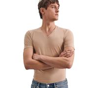 Seidensticker Men's Short-Sleeved T-Shirt with V-Neck, Nude, XXL