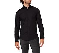 Seidensticker Men's Slim Fit Langarm Popeline Shirt,Black,43