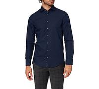 Seidensticker Men's Slim Fit Langarm Popeline Shirt,Darkblue,43