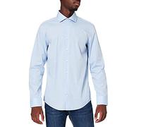 Seidensticker Men's Slim Fit Langarm Popeline Shirt,Lightblue,37
