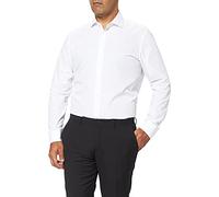 Seidensticker Men's Slim Fit Langarm Popeline Shirt,White,39