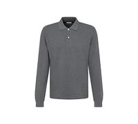 Seidensticker Men's Slim fit Polo Shirt Long Sleeves, Gray, M