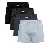 Seidensticker Men's Web Boxers, 4-Pack - Boxer 4-Pack, Cotton, Log...