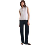 Seidensticker Women's Blouse - City Blouse - Shirt Collar - Slim fit - Without Sleeves - Stretch Weiß