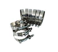 SEIDER 10PCS 304 Stainless Steel T-Bolt Turbo Hose Clamp SilconeT Bolt Clamp T Hose Pipe Clamp (Color : 67-75mm 10pcs)