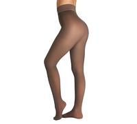 Seidiva Fleece Lined Tights Women for winter, Warm leggings for Women from Wasit to Feet from Wasit to Feet, Fake Translucent Thermal Skin Colored Pantyhose, Coffee XL
