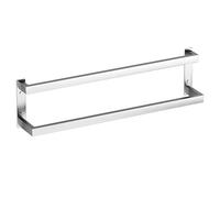 SEIDO 20 Inch Double Towel Bar for Bathroom, Rustproof 304 Stainless Steel Towel Racks for Bathroom Wall Mounted, Heavy Duty 2-Tier Square Ladder Towel Rods Rails for Kitchen/Laundry (Brushed Nickel)