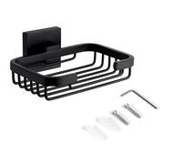 SEIDO Matte Black Soap Dish for Shower Wall, Black Bar Soap Holder for Bathroom & Kitchen, 304 Stainless Steel Wall Mount Soap Dish Holder