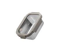 SEIDO Stainless Steel Lunch Box Microwave Safe Food Meal Prep Containers (3 x 800ml) Leakproof, Stainproof, Oven & Dishwasher Safe 100% Chemical Free with Quad Lock Steam Vent Glass Lid