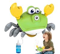 Seifenblasenpistole - Seifenblasenmaschine Für Kleinkinder - Seifenblasenmaschine Kinder - Baby-Seifenblasenmaschines - Tanzendes Krabben-Pusterspielzeug Mit Lichtern Und Musik, Interaktiver