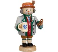 Seiffener Volkskunst German incense smoker Bavarian, height 19 cm / 8 inch, original Erzgebirge SV 12663