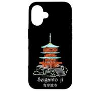 Seiganto-ji, Nachisan, temple pagoda, Japan, drawing Case for iPhone 16