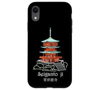Seiganto-ji, Nachisan, temple pagoda, Japan, drawing Case for iPhone XR