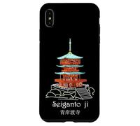 Seiganto-ji, Nachisan, temple pagoda, Japan, drawing Case for iPhone XS Max