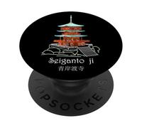 Seiganto-ji, Nachisan, temple pagoda, Japan, drawing PopSockets Adhesive PopGrip