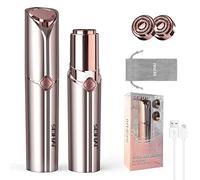 SEIHAI Facial Hair Remover for Women, Rechargeable Face Hair Remover, Includes 2 x Replaceable Heads, Ladies Facial Hair Removal Devices, Womens Face Shaver for Upper Lip, Face Hair, Peach Fuzz