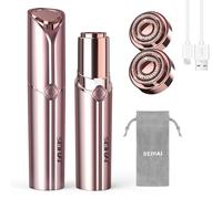 SEIHAI Rechargeable Face Shavers for Women, Facial Hair Remover for Women, Included 2 x Replacement Heads, Upper Lip, Chin, Face Hair Remover Peach Fuzz Remover