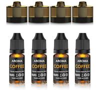 Seihoae Cocktail Bubble Smoke Gun Accessories, 10ml, Includes 4 Contains, 4 Aromatic Flavor Oils, Coffee Flavor