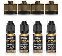 Seihoae Cocktail Bubble Smoke Gun Accessories, 4 Containers, 4 Aromatic Flavor Oils, Hickory Flavor