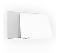 Seihoo White Plastic Resin Hard Mouse Pad Premium Esports Waterproof Ultra Smooth No Irritating Smell Environment Fast and Accurate Control for Office and Gaming Laptop(11.81x9.45in)