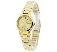 Seiko 5 Automatic 21 Jewels Gold Tone Dial Stainless Steel SYME46K1 Ladies Watch