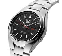 Seiko 5 Automatic Black Dial Stainless Steel Bracelet Men’s Dress Watch SNK607K1