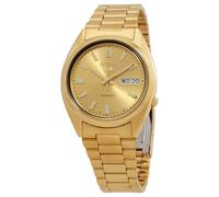 Seiko 5 Automatic Gold Dial Gold PVD Stainless Steel Mens Watch SNXS80K1