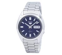 Seiko 5 Classic Automatic Sunburst Blue Dial Steel Mens Watch SNXS77K1