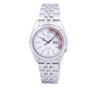 Seiko 5 Automatic White Dial Stainless Steel Mens Watch SNK369K1