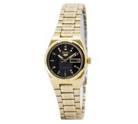 Seiko 5 Automatic SYM602K1 Black Dial Gold Tone Dial Womens Ladies Watch