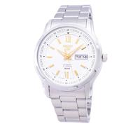 Seiko 5 Automatic White Dial Silver Stainless Steel Men's Watch SNKP15K1